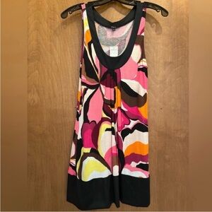 NWT Express Pink and Yellow Scoop Neck Tank Top